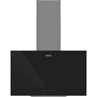 Uğur 6012GSA3D 450 m³ Emiş Gücü 60 cm Cam Bacalı Duvar Tipi Davlumbaz Siyah