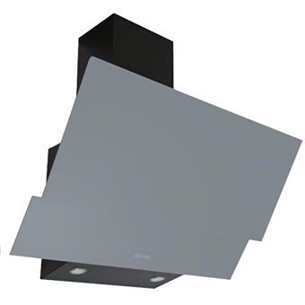 Ukinox Dolce 450 m³ Emiş Gücü 60 cm Cam Karbon Filtreli Bacalı Duvar Tipi Davlumbaz Gri