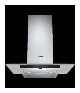 Siemens LC68GA542T 200 W 420 m³ Emiş Gücü 60 cm Cam Karbon Filtreli Bacalı Duvar Tipi Davlumbaz Gri