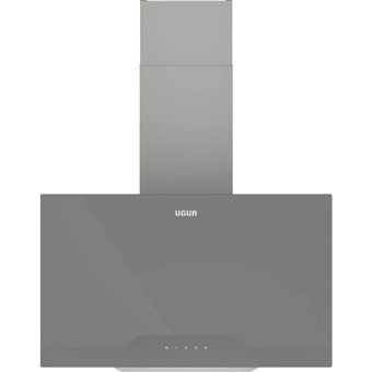 Uğur 6012 GGA3D 450 m³ Emiş Gücü 60 cm Cam Bacalı Duvar Tipi Davlumbaz Gri
