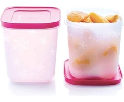 Tupperware Alaska Dikdörtgen Plastik Saklama Kabı 2x1.1 lt