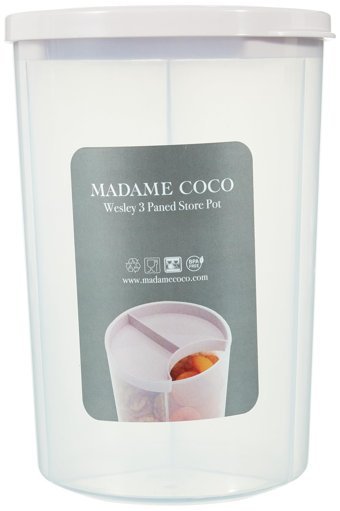 Madame Coco Wesley Bölmeli Silindir Plastik Saklama Kabı