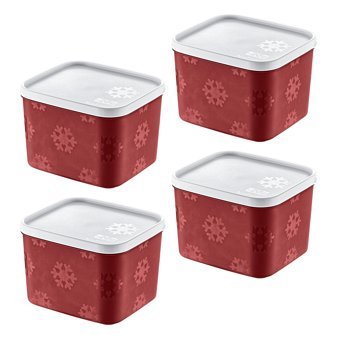 Smartware Kare Plastik Saklama Kabı 4x1.25 lt