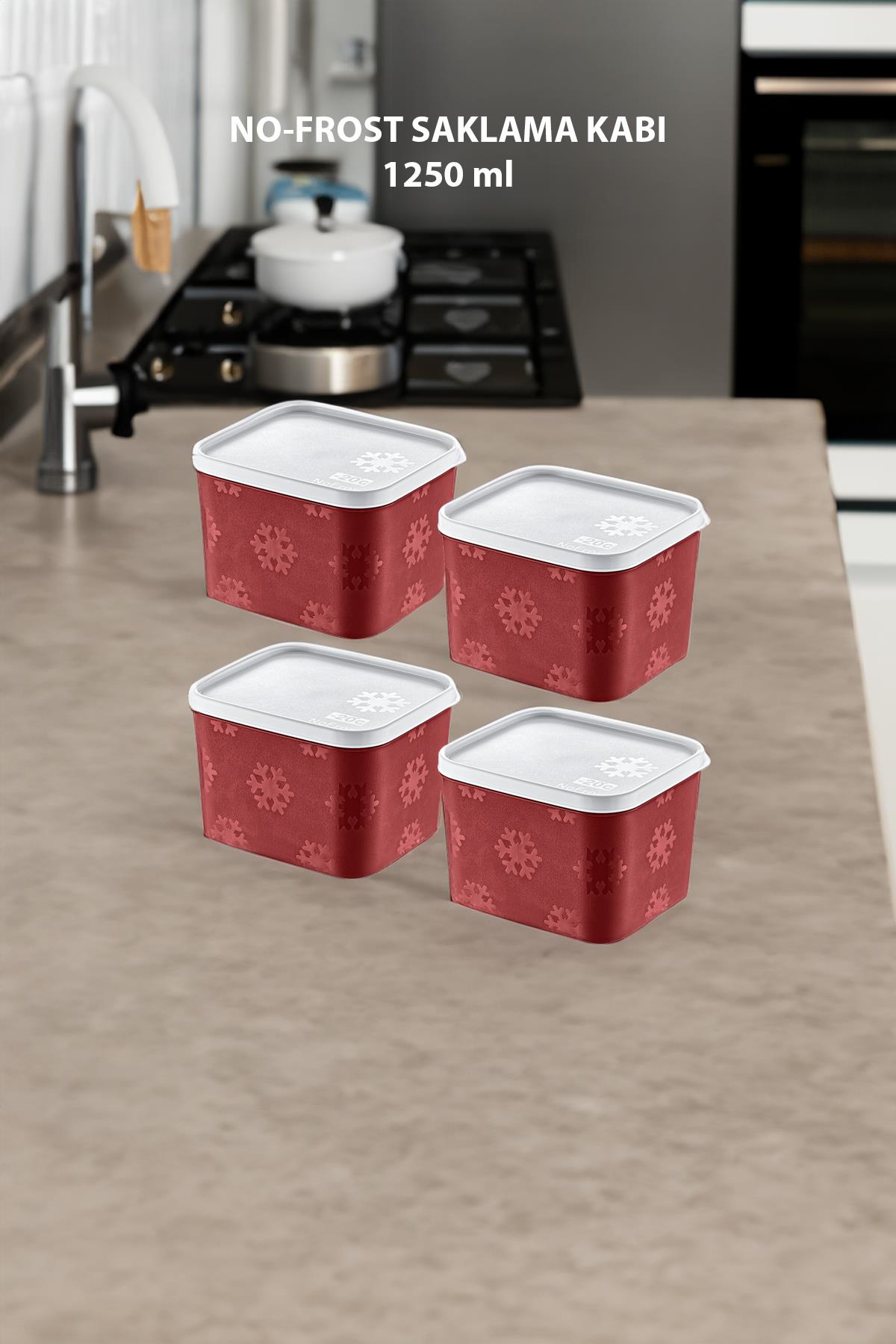 Smartware Kare Plastik Saklama Kabı 4x1.25 lt