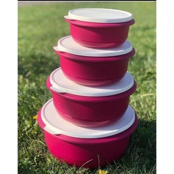 Tupperware Miksim Yuvarlak Plastik Saklama Kabı 4x1 lt-2 lt-3.5 lt-8 lt