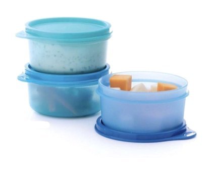 Tupperware Mini Set Yuvarlak Plastik Saklama Kabı 3x250 ml
