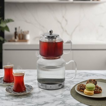 Aryıldız Wave Cam Çaydanlık Şeffaf