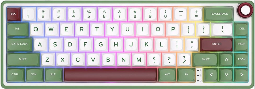 Royal Kludge R65 Q RGB 66 Tuşlu Kablolu Beyaz Mekanik Gaming Klavye