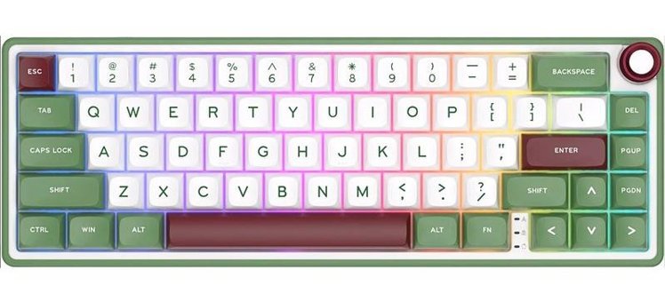 Royal Kludge R65 Q RGB 66 Tuşlu Kablolu Beyaz Mekanik Gaming Klavye