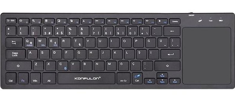 Konfulon V7 Türkçe Q Siyah Klavye