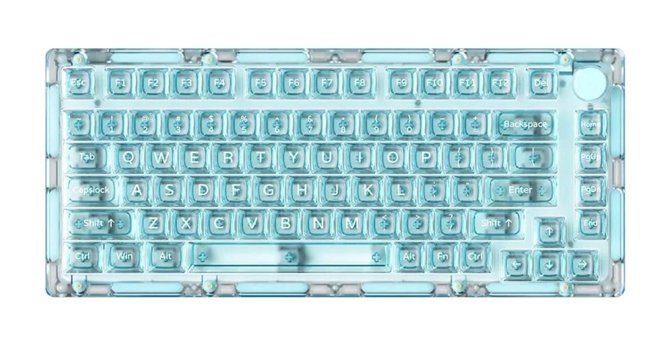 Akko İngilizce Q RGB 82 Tuşlu Blue Switch Kablosuz Turkuaz Mekanik Gaming Klavye