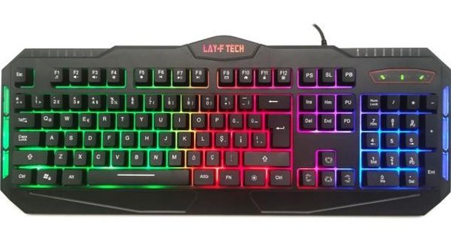 Layftech SC901 Türkçe Q RGB Kablolu Siyah Mekanik Gaming Klavye