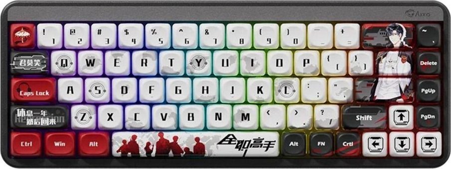 Akko Jin01 İngilizce Q RGB 68 Tuşlu Kablosuz Siyah Mekanik Gaming Klavye