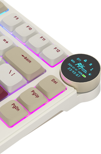 Royal Kludge N80 İngilizce Q RGB Wireless 80 Tuşlu Red Switch Kablosuz Beyaz Mekanik Gaming Klavye