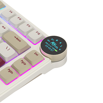 Royal Kludge N80 İngilizce Q RGB Wireless 80 Tuşlu Red Switch Kablosuz Beyaz Mekanik Gaming Klavye