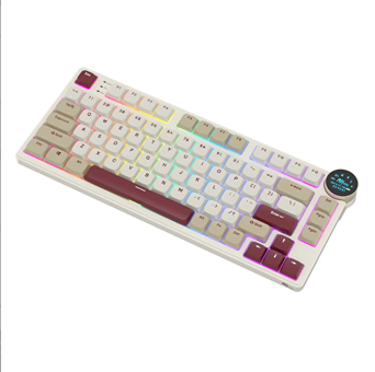 Royal Kludge N80 İngilizce Q RGB Wireless 80 Tuşlu Red Switch Kablosuz Beyaz Mekanik Gaming Klavye