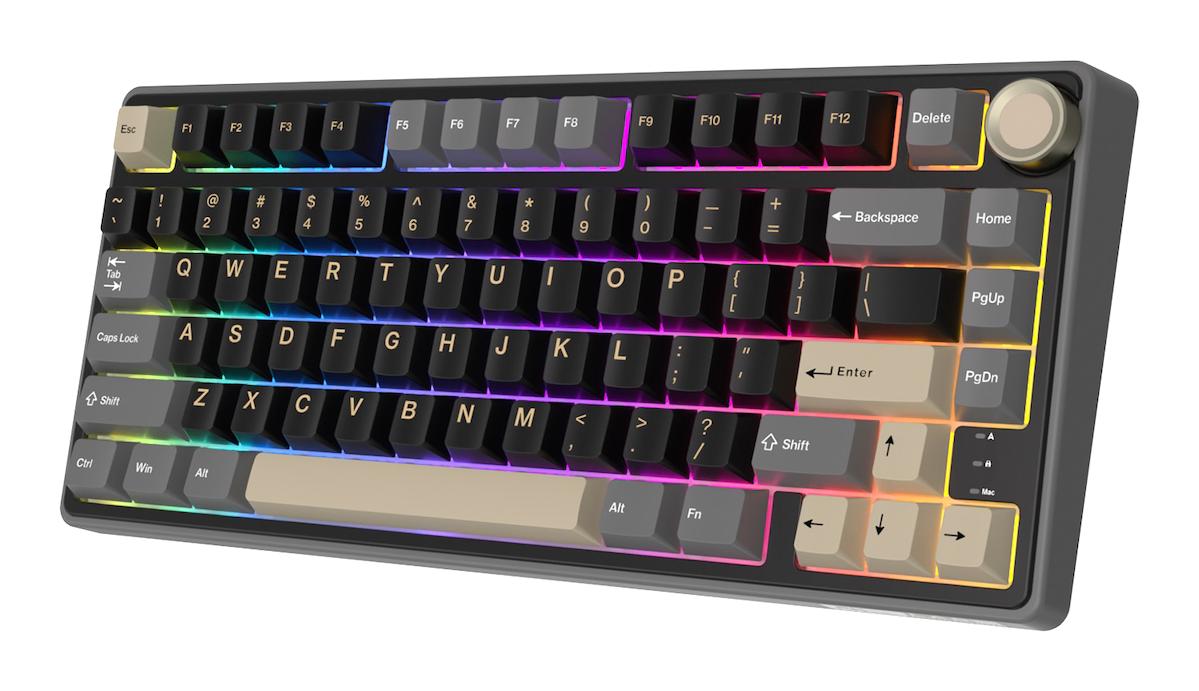 Royal Kludge R75 Q RGB Katlanabilir 81 Tuşlu Kablolu Siyah Mekanik Gaming Klavye