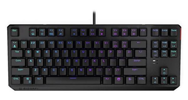 Endorfy EY5A003 Türkçe Q RGB 87 Tuşlu Red Switch Kablolu Siyah Mekanik Gaming Klavye