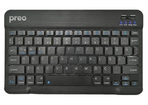 Preo K8 Türkçe Q 78 Tuşlu Black Switch Siyah Klavye
