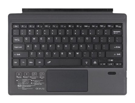 Hallow Surface Pro 3/4/5/6/7 Q Wireless 78 Tuşlu Black Switch Kablosuz Siyah Klavye