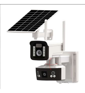 O-Kam 3920 Güneş Enerjili Sim Kartlı 3 Kameralı Gece Görüşlü IP İç-Dış Mekan Kablolu Güvenlik Kamerası