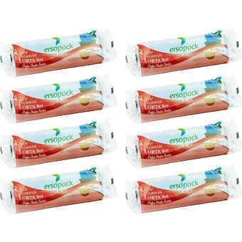 Ersopack Ekstra Güçlü Orta Boy 55x60 cm Çöp Poşeti 8x20 Adet Siyah