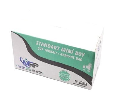 Marin Mini Boy 44x45 cm Çöp Poşeti 50x40 Adet Siyah