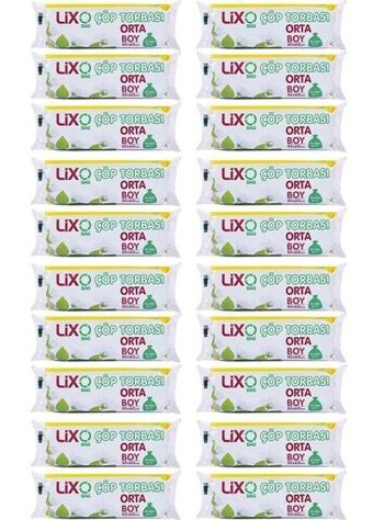 Lixo Orta Boy 55x60 cm Çöp Poşeti 20x20 Adet Mavi