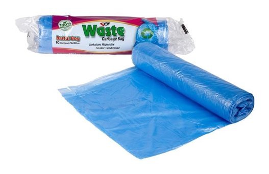 Sa Waste Battal Boy 75x90 cm Çöp Poşeti 3x10 Adet Mavi