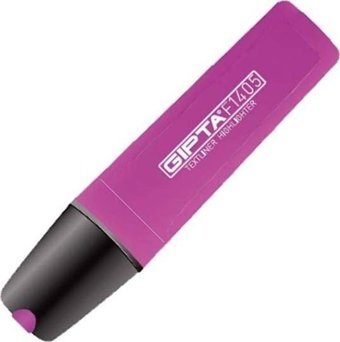 Gıpta F1401 Neon Eflatun Kesik Uçlu Fosforlu Kalem