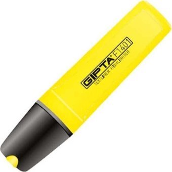 Gıpta F1401 Pastel Sarı Kesik Uçlu Fosforlu Kalem