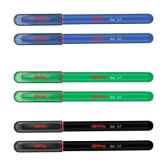 Rotring Plastik 3 Renkli 0.7 mm İğne Uçlu 6'lı Tükenmez Kalem Seti