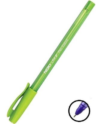 Noki Jet Ball Plastik Tek Renkli 1.0 mm İğne Uçlu Yeşil Tükenmez Kalem