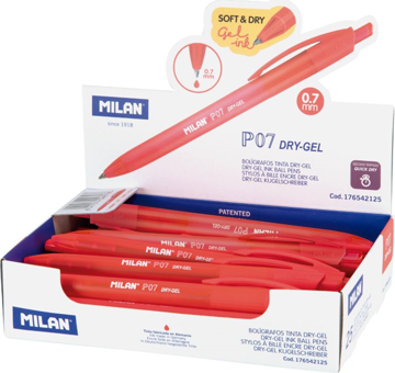 Milan Plastik Tek Renkli 0.7 mm Kırmızı 25'li Tükenmez Kalem Seti