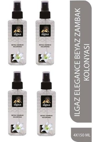 Ilgaz Elegance Beyaz Zambak Sprey Plastik Şişe Kolonya 4x150 ml