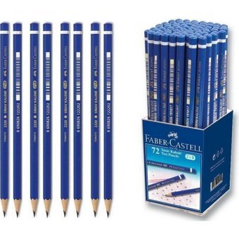 Faber-Castell 12'li Mercan Köşeli Siyah 2B Kurşun Kalem Seti