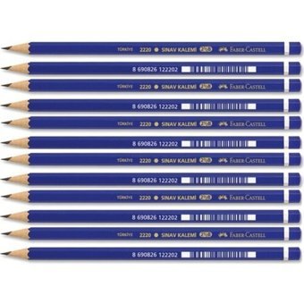 Faber-Castell 12'li Mercan Köşeli Siyah 2B Kurşun Kalem Seti