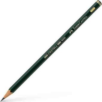Faber-Castell 9000 Köşeli Siyah 4H Kurşun Kalem