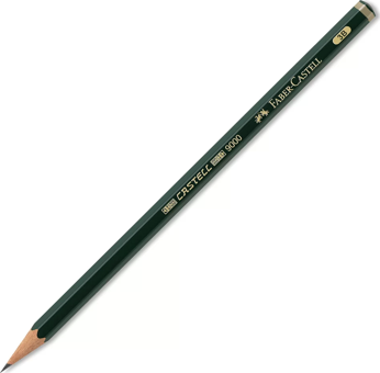 Faber-Castell 9000 Köşeli Siyah 3B Kurşun Kalem