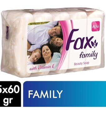 Fax Beyaz Sabun Katı Sabun 5x60 gr