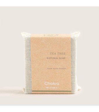 Chakra Organik Çay Ağacı Katı Sabun 100 gr