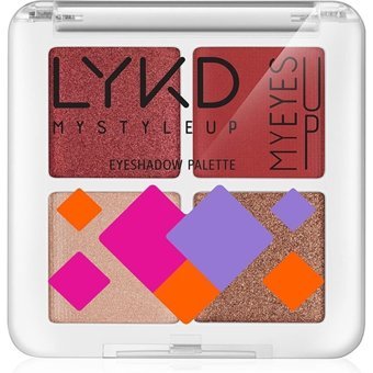 Lykd 535 Rosy Glamour Toz Mat Sedefli Far Paleti