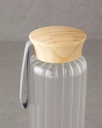 English Home Plastik Kapaklı Cam Sürahi 550 ml