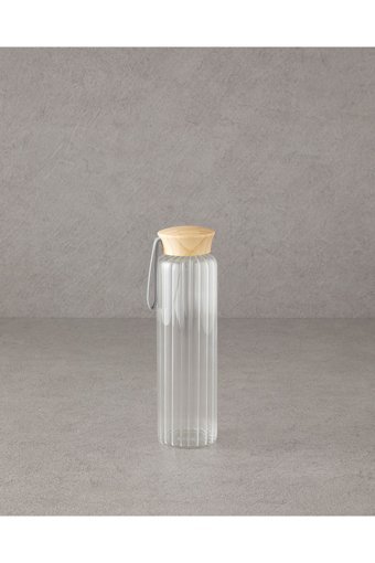English Home Plastik Kapaklı Cam Sürahi 550 ml