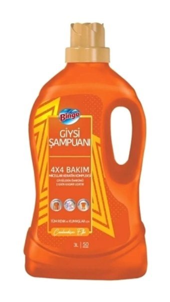 Bingo Tüm Renkler İçin Konsantre 300 Yıkama Giysi Şampuanı 3 lt
