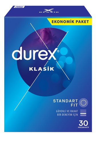 Durex Klasik Normal Prezarvatif 30'lu