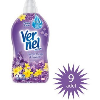 Vernel Max Konsantre Nergis 60 Yıkama Yumuşatıcı 9x1.4 lt