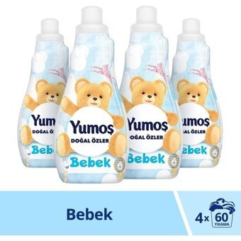 Yumoş Doğal Özler Bebek Konsantre 50 Yıkama Yumuşatıcı 4x1.2 lt