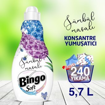 Bingo Soft Konsantre Sümbül Masalı Yıkama Yumuşatıcı 4x1.4 lt