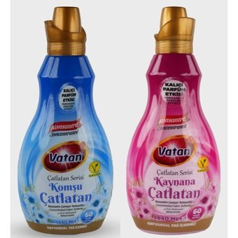 Vatan Komşu Çatlatan-Kaynana Çatlatan Konsantre Çiçek Bahçesi 120 Yıkama Yumuşatıcı 2x1.4 lt